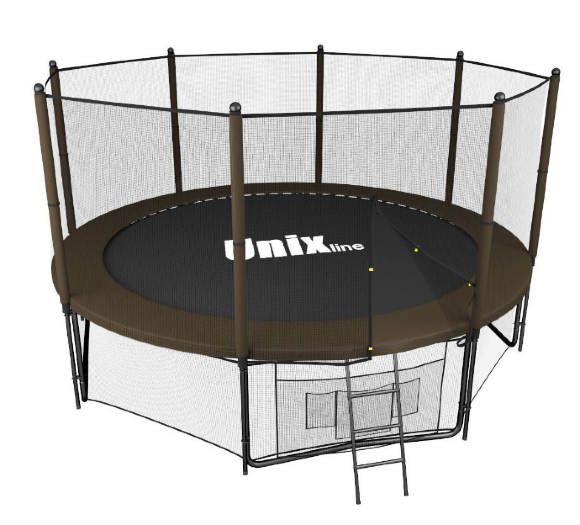 Батут UNIX line 10 ft Black&Brown (outside)
